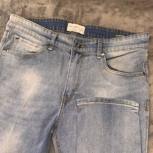 Smith & Mills Stretch Denim Jeans Light Wash Slim Fit Casual Size‎ 36